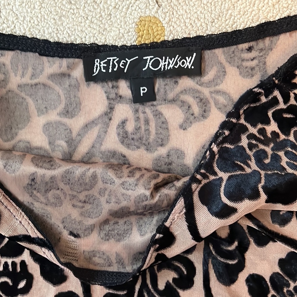 RARE VINTAGE BETSEY JOHNSON XS S LONG SLEEVE SKIRT SET P - Picture 5 of 14